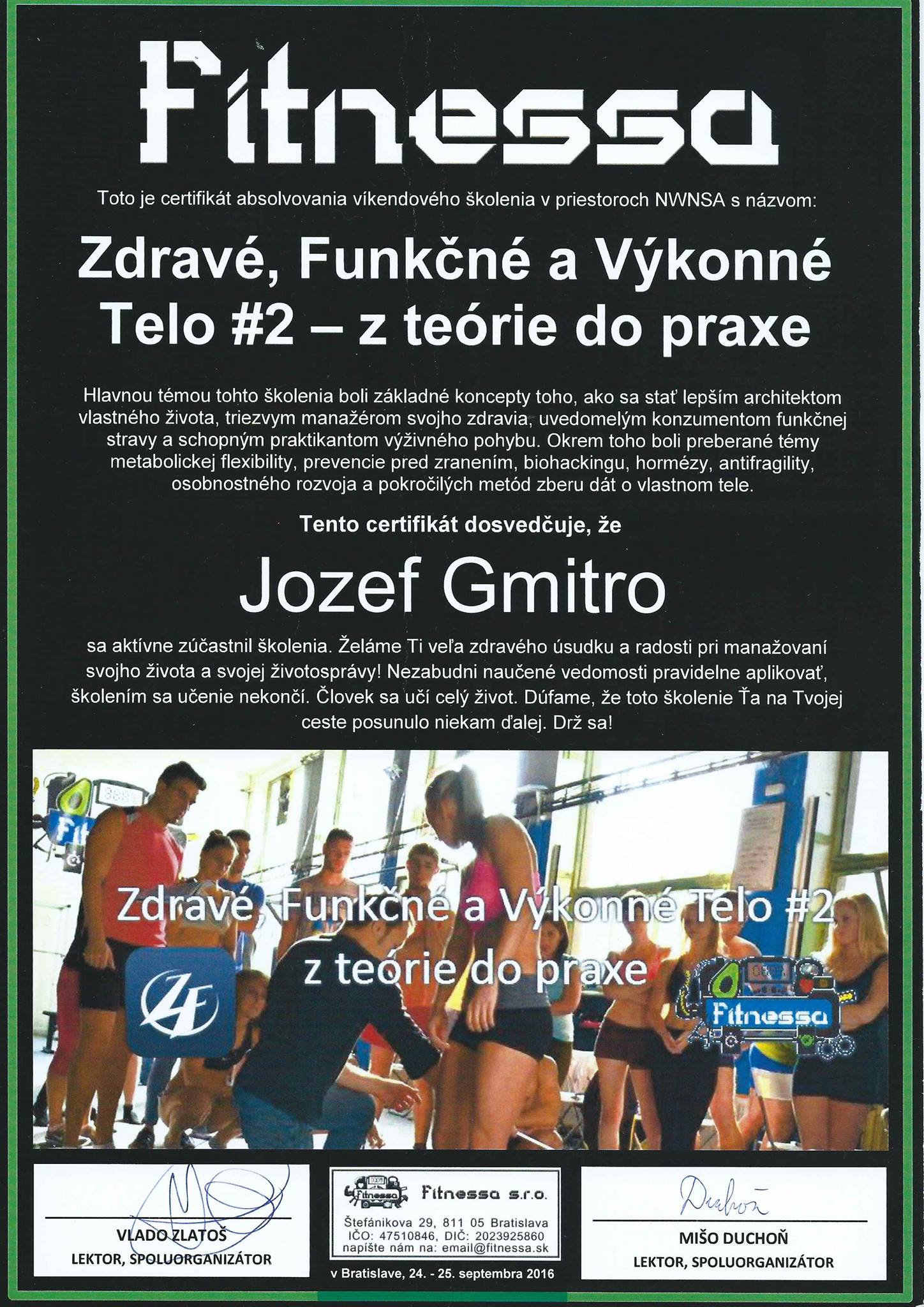 zdrave funkcne vykonne telo